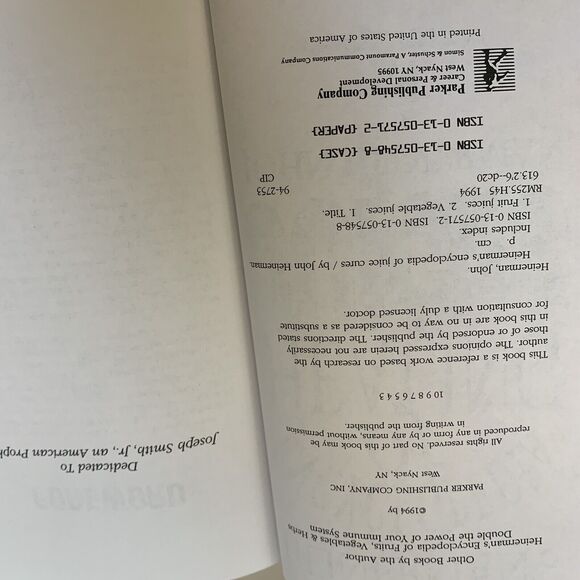 Heinerman's Encyclopedia of Healing Juices by John Heinerman (1994, Hardcover) - Picture 3 of 11